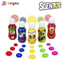 키즈맘아트 센토스 몬스터 도트물감 59ml (5색 세트)
