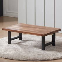 보네르스토리 멀바우 원목 접이식테이블 접이식상 밥상 티테이블 좌탁 좌식 테이블, 블랙