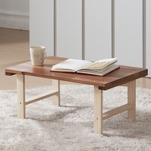 보네르스토리 멀바우 원목 접이식테이블 미니테이블 찻상 다과상 밥상 티테이블, 내추럴