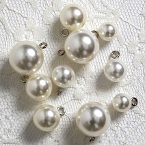 조은진주 진주단추 단추, 진주단추-흰색)18mm(1개)