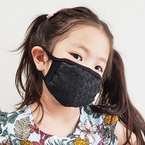 [블랙마스크][국내생산] 유아 입체 기본마스크 면 100% 안감사용