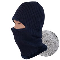 와우 헤비 융털 모자안면마스크 바라클라바 혹한기 방한용품, 헤비_네이비