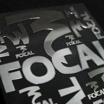 포칼 금속 오디오로고 스티커 FOCAL, C사이즈 실버