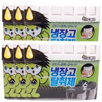산도깨비 [슬림형]냉장고 탈취제 숯 200g, 6개