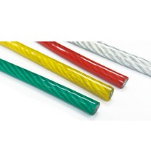 코팅와이어로프 3mm 1M단위, 1개, 랜덤