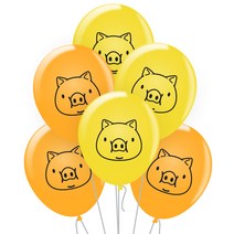 즐거운파티랑 인쇄풍선20개, S13 황금돼지(20개)
