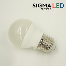 시그마 LED 인치구 미니전구 3W E26, 주광색, 1개