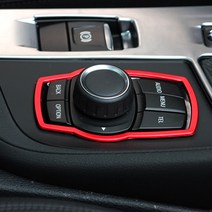 BMW 아이드라이브 커버 장식, 레드, 1개