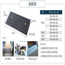 휠업 실내경사로(고무) 900-300-40 휠체어 대차이동 경사로 점포진입