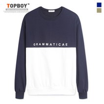 그라마티 오버핏 맨투맨 티셔츠 (NS482)