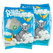 키티스마일 키스카미 에코 10kg X 2포 고양이 모래, 2개입