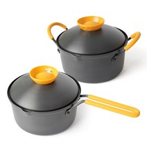 락앤락 쿡플러스 스피드쿡 냄비 2종 세트 3호, 라면냄비 편수18cm + 라면냄비 양수18cm