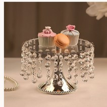 ms소품세상 원형 크리스탈 케익 스탠드 3156, 3156S(소)