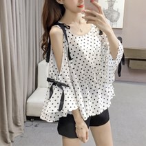 HQINT 여성 쉬폰 루즈핏 블라우스 오버핏 84