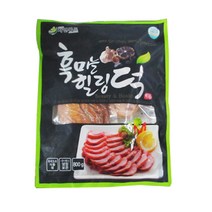 자연푸드 흑마늘 힐링덕 오리훈제슬라이스800g 1개 간편한훈제오리슬라이스 가정 캠핑용, 800g