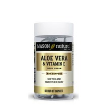 Mason Naturals 알로에 베라 & 비타민 E 크림 스닙-오프 캡슐, 60개입