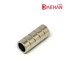 초강력 네오디움 외경10mmx내경7.5mmx두께5mm 링형자석