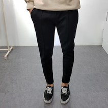 굿스옷장 남성용 가을 네오프렌 조거 지퍼 팬츠