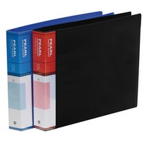 아톰 2공O링 PP 바인더 짧은변철 A4 B141 MO, 흑