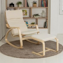 북유럽 스타일 의자 수면 의자 흔들의자 휴식의자 안락의자 1인용안락의자, 화이트+골드체어 다리