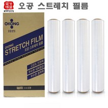 오공 공업용랩 스트레치필름 1박스, 2) 오공스트레치필름 15micX500mmX350m (4롤)