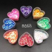 펀스토리 슬라임재료 슬라임토핑 슬라임만들기 슬라임 유리 페이퍼 글리터(15~20g), 그린