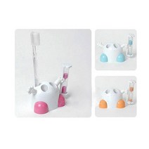 백승 3분 모래시계가 달린 칫솔꽂이 욕실용품 수납, 1개, 블루