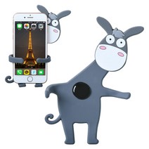 DGBOY 차량용 핸드폰 송풍구 거치대 실리콘 캐릭터, 스마일당나귀, 1개