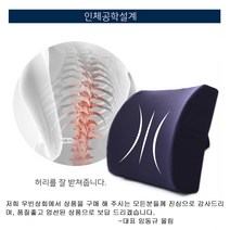 등받이쿠션 허리쿠션 의자허리받침