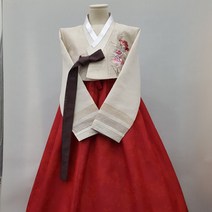 한복대여] 우아한 베이지 장미