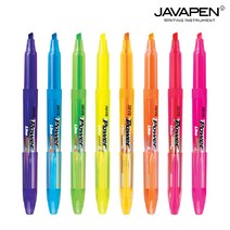 자바 파워라인 형광펜 1타 12개입, 귤색(12개입)