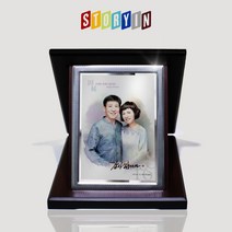 스토리인 MD07B VIP은판 부모님감사패 생신축하 칠순 팔순 환갑기념 고급인물화상패 그림선물 결혼기념일선물