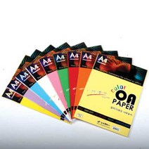 상우 A4 칼라OA용지 칼라복사지 80g S시리즈, 25매입, S6 황색