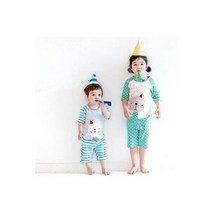 배냇베이비 7부 실내복 벌쓰데이 2종-아바드, 색상:벌쓰데이캣 / 사이즈:L