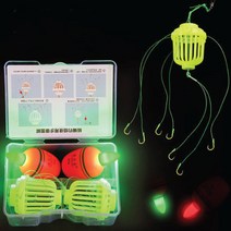 낚시채비 대물낚시채비 수류탄 케이지 낚시세트 2세트총4개가격, 2통