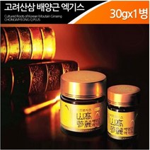 천년정성 비트로시스 산삼배양근 엑기스 골드 산삼액 산삼엑기스 산삼진액 산삼뿌리 진세노사이드 효도선물 30g, 1병