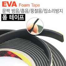 카런 문짝방음 흡음 풍절음 잡소리방지용 EVA 폼 테이프 (대형)