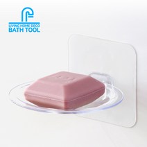 도매링크 접착식 욕실용품 선반 샤워기 드라이기 거치대 휴지 수건걸이, 접착식 비누대, 1개