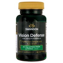 스완슨 비전 디펜스 20mg 소프트젤, 60개입, 1개