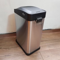 키친프리 사각 스텐페달 휴지통 15L 사각휴지통 페달