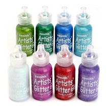 [제니스] 글리터젤 36ml 낱색 색상선택 - POP재료 반짝이젤 POP 글리터겔 페이스페인팅 반짝이풀, 11.스카이블루