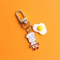 스마트커버 자동차 키링 키홀더, 에그식빵맨키링
