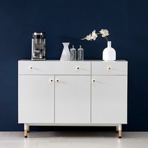 퍼니브라운 랩소디 주방수납장 1200 철제다리, 화이트