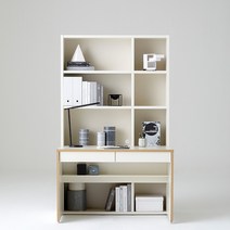 한샘 샘 전면책상세트 120cm 책상서랍형 시공, 색상:크림화이트(A)