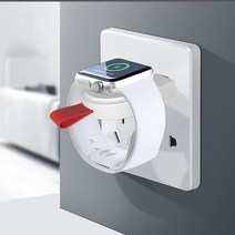 UNIQBLE 애플워치 마그네틱 USB 고속 무선충전패드 충전독, 화이트-WAW1002, 1개