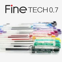 동아연필 파인테크 0.7mm 중성펜 베스트셀러, 파인테크0.7mm 73-금색