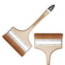 [화홍] 132 빽붓 -종류선택(30~150mm) - 백붓 납작붓 평붓 마감용붓, 8호 150mm