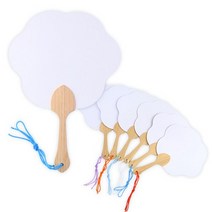 attizone 그리기부채 꾸미기부채 만들기부채 미니부채 미술재료, T01. 꽃부채(소)