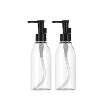 허브스프레이 오일펌프용기 50-400ml, 2개, 200ml(F)/투명/검정캡