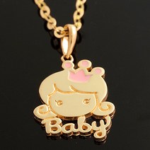 14K GOLD [미아방지목걸이] 아기공주_BP736, 단품